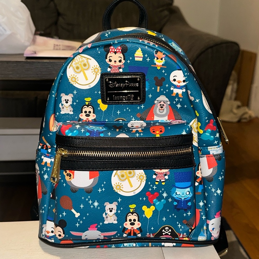 Disney Loungefly Magic Kingdom Attractions Backpack